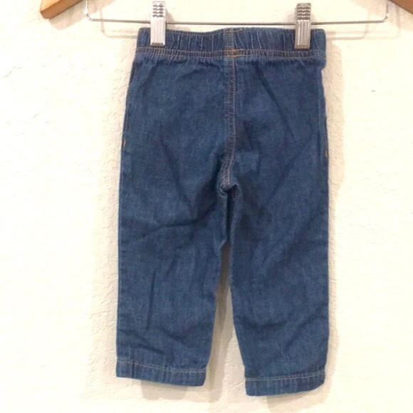 Carter’s Toddler Baby 12M Pull On Jeans 100% Cotton Neutral Casual - Picture 2 of 6